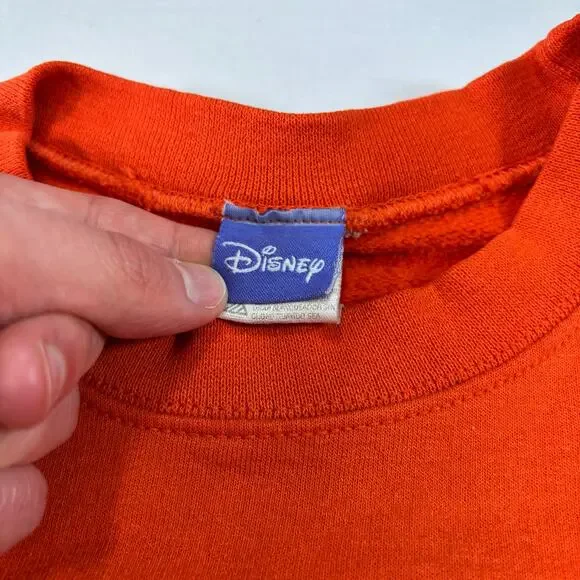 Vintage Winnie the Pooh Halloween Orange Crewneck Sweatshirt, Size M - Picture 4 of 8